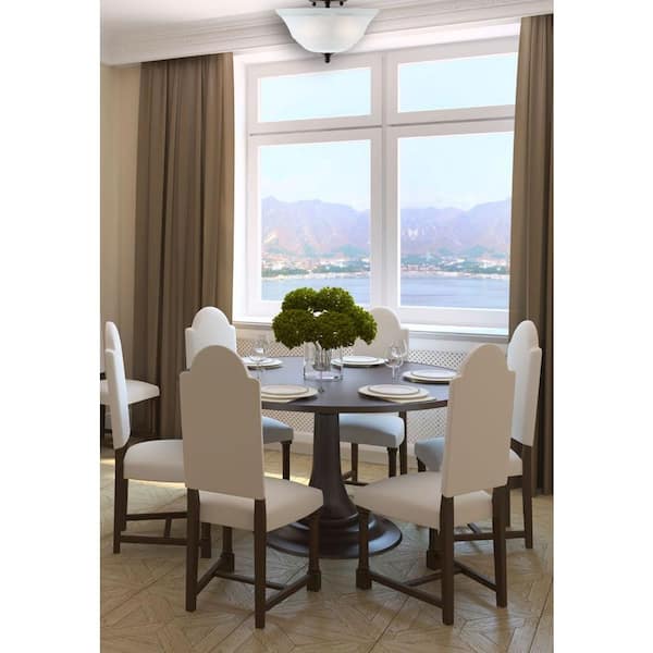 Wensley 2-Light Oil Rubbed Bronze Ceiling Fixture