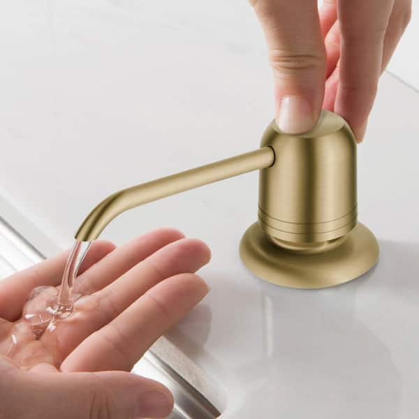 Kitchen Soap Dispenser in Brushed Gold