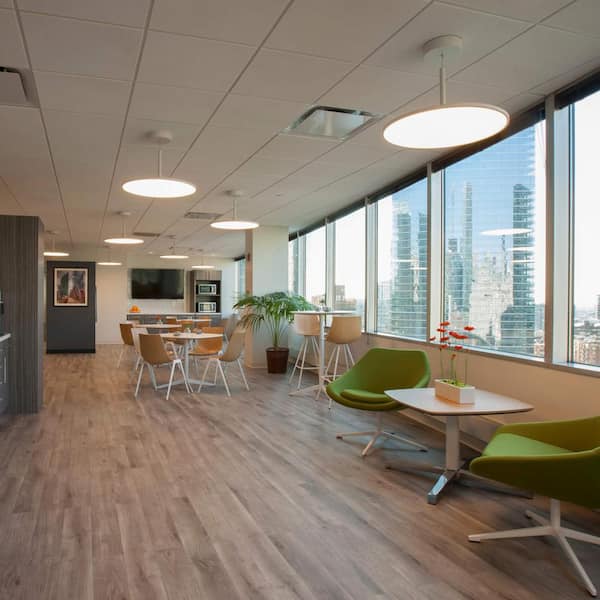 Salm 24 in. 45-Watt White ETL Certified Integrated LED Lighting Height Adjustable Pendant Modern Disc LED Chandelier