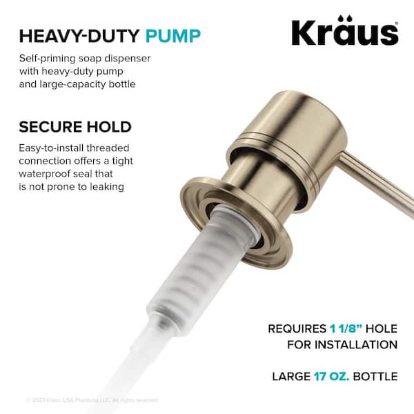 Kitchen Soap and Lotion Dispenser in Spot-Free Antique Champagne Bronze