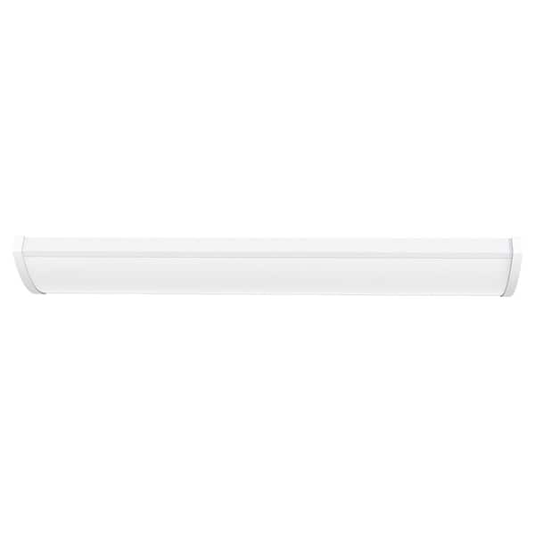 FML4W 4 ft. 4000/5000/6000 Lumens Integrated LED Dimmable White Wraparound Light, 4000K