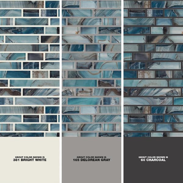 Night Sky Interlocking 11.81 in. x 11.81 in. x 8mm Glass Mesh-Mounted Mosaic Tile (9.7 sq. ft. / case)