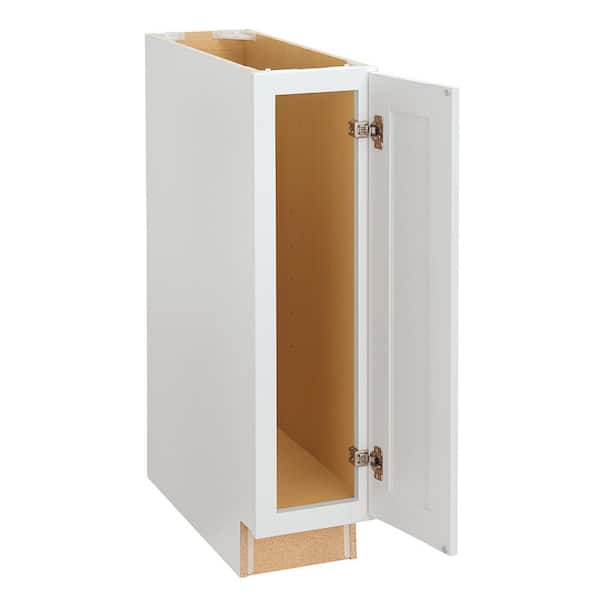 Westfield Feather White Shaker Stock Assembled Base Kitchen Cabinet (9 in. W x 23.75 in. D x 35 in. H)