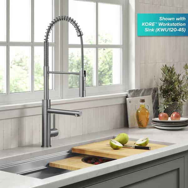 Artec Pro Pull-Down Single Handle Kitchen Faucet with Pot Filler in Spot Free Stainless Steel