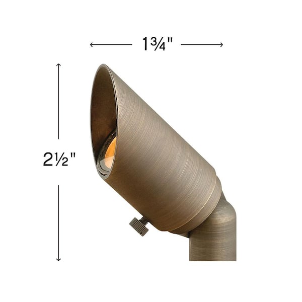 2.5-Watt Matte Bronze LED Hardy Island 3000K Warm Spot Light