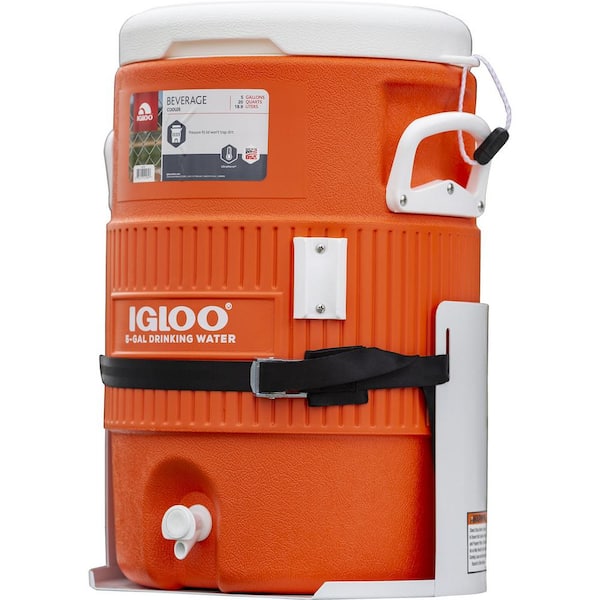 Steel Water Cooler Mount in White