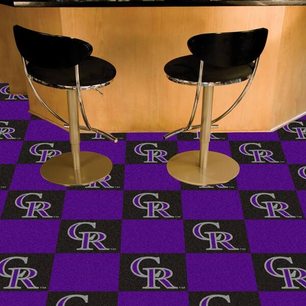 Colorado Rockies Purple Residential 18 in. x 18 Peel and Stick Carpet Tile (20 Tiles/Case) 45 sq. ft.