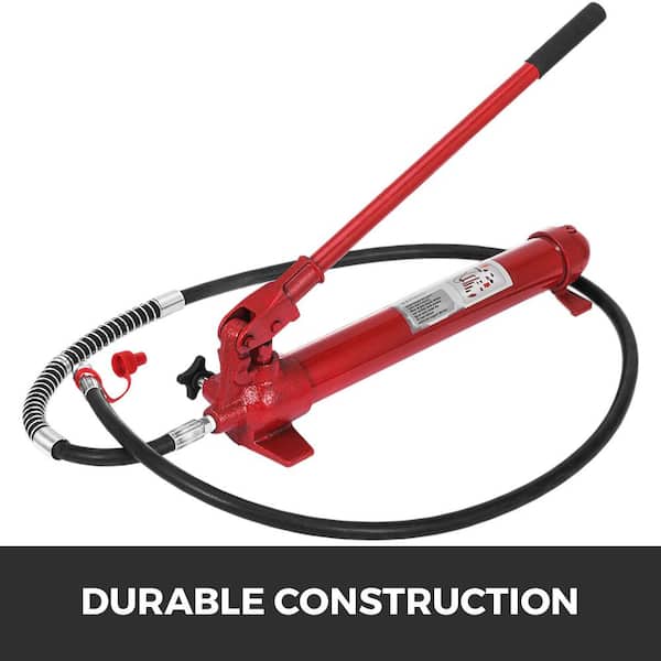 10-Ton Porta Power Kit 55.1 in. Oil Hose Hydraulic Car Jack Ram Autobody Frame Repair Tools