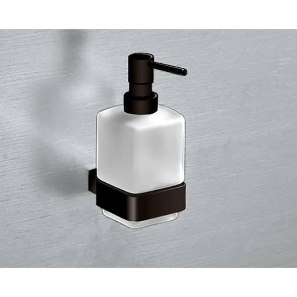 Laura Wall Mounted Soap Dispenser in Matte Black