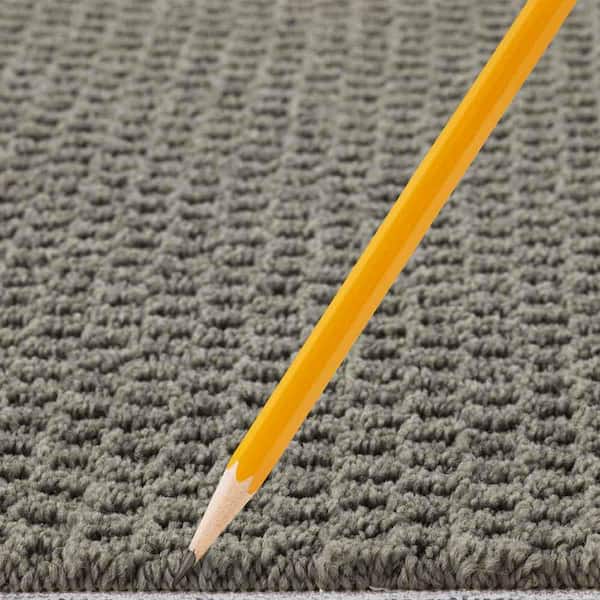 Katama II  - Grey Flannel - Gray 30.7 oz. Triexta Pattern Installed Carpet