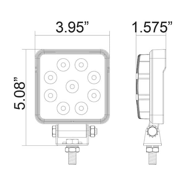 3.9 in. Square LED Spot Light