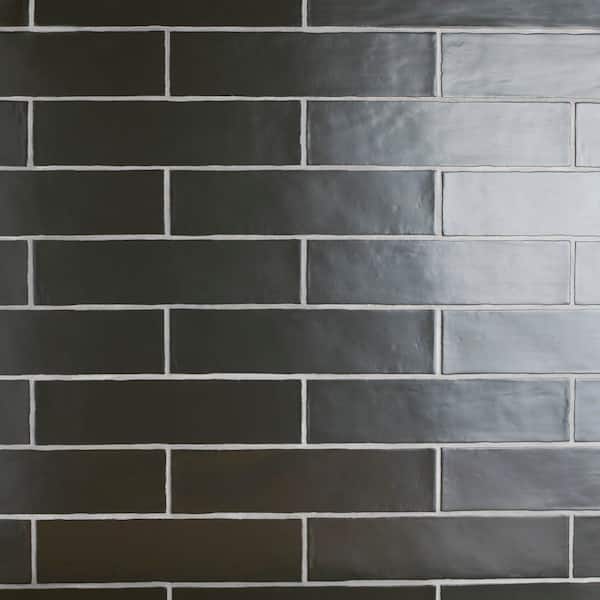 Chester Matte Nero 3 in. x 12 in. Ceramic Wall Tile (5.72 sq. ft./Case)