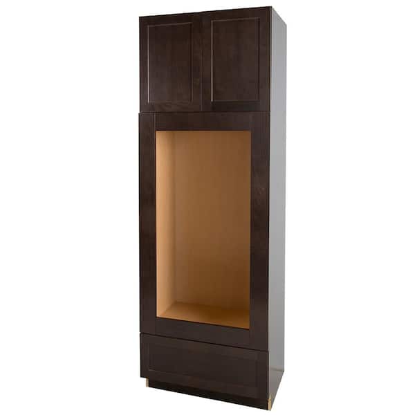 Edson Ready-toAssemble 33 in. x 96 in. x 24.6 in. Double Oven Base Cabinet in Dusk