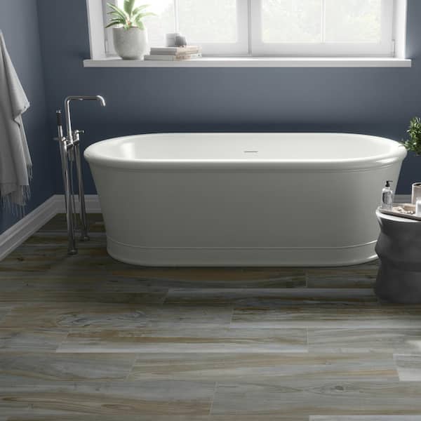 Selva Sky 8 in. x 40 in. Wood Look Porcelain Floor and Wall Tile (15.07 sq. ft./Case)