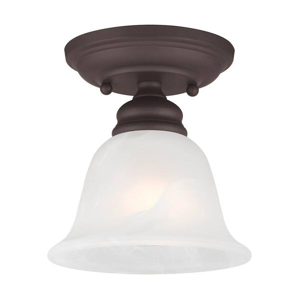 Essex 1 Light Bronze Semi Flush Mount