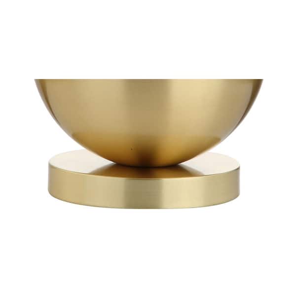 Carr 23.5 in. H White/Brass Ceramic/Metal Table Lamp