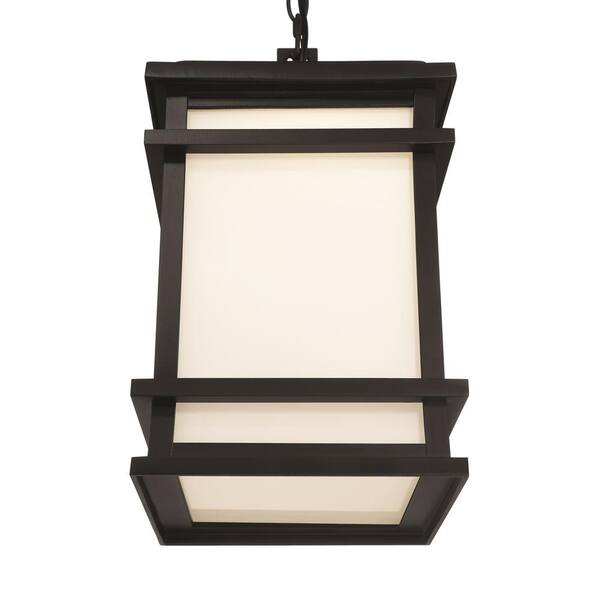 Balmoral 1-Light Black Integrated LED Outdoor Pendant