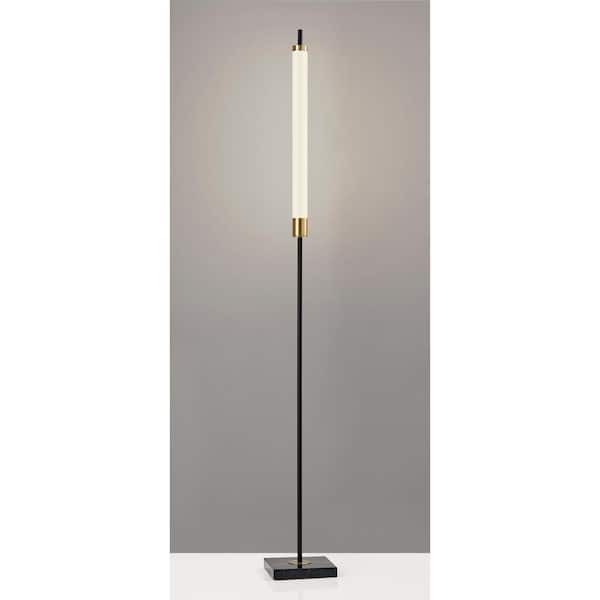 Piper 72 in. Integrated LED Black Floor Lamp