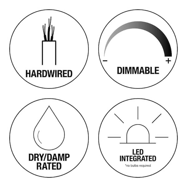 11 in. 120-Watt Equivalent Brushed Nickel 2700K CCT LED Ceiling Light Flush Mount with Frosted White Glass Shade