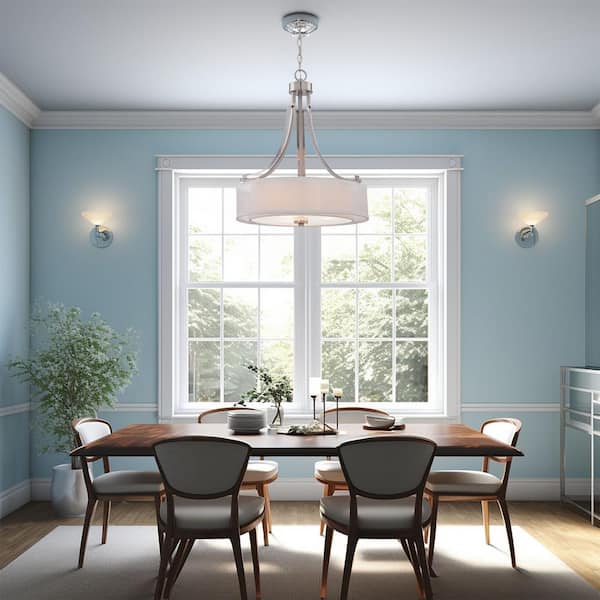 Parsons Studio 3-Light Brushed Nickel Pendant