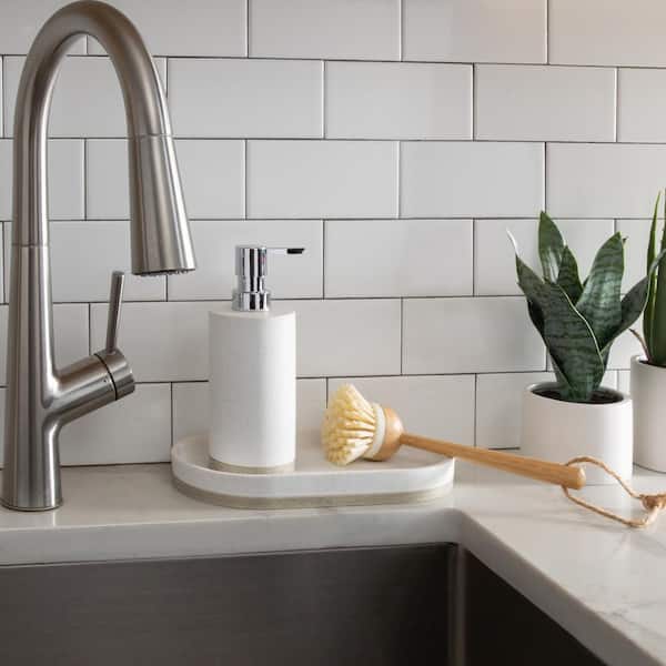 HUDSON LOTION/SOAP DISPENSER RESIN GRAY