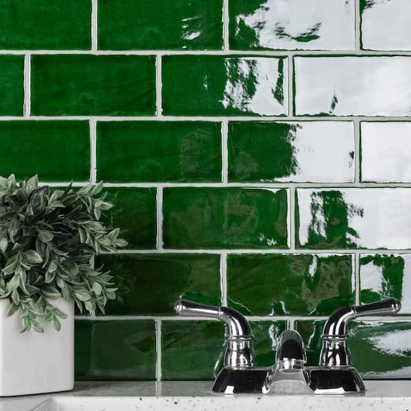 Viva Verde 3 in. x 6 in. Ceramic Wall Tile (4.16 sq. ft./Case)
