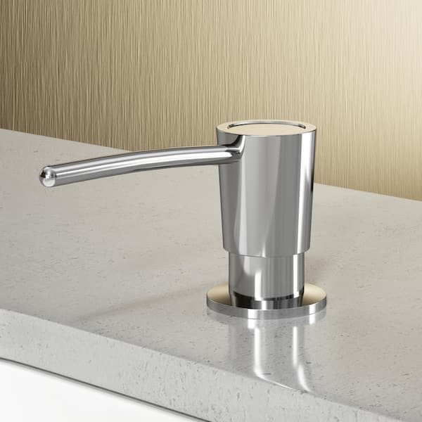 10 oz. Kitchen Soap Dispenser in Chrome