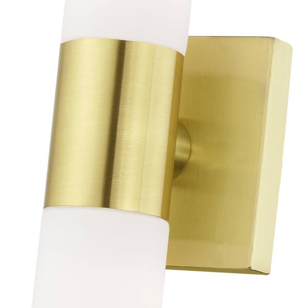 Aspen 2 Light Satin Brass ADA Bath Vanity