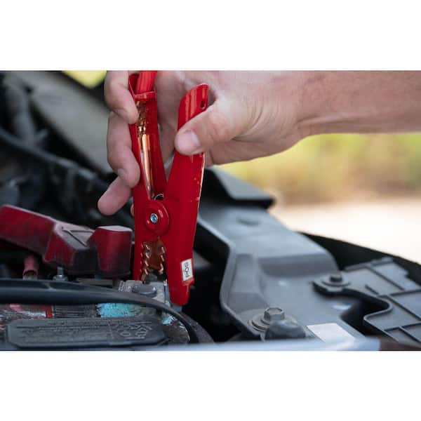 16 ft. 4-Gauge 400 Amp Red Booster Cables