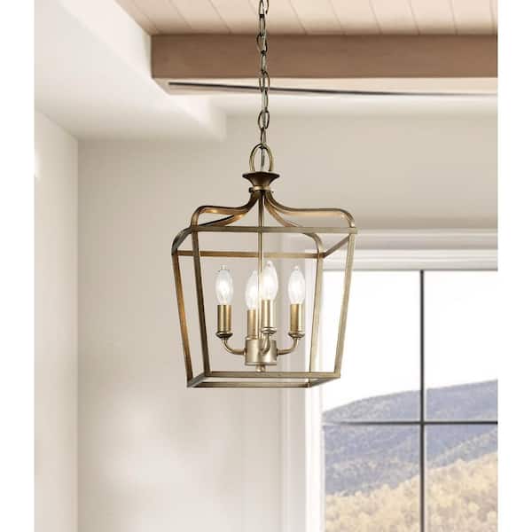 Laurel Estate 4-Light Brio Gold Pendant