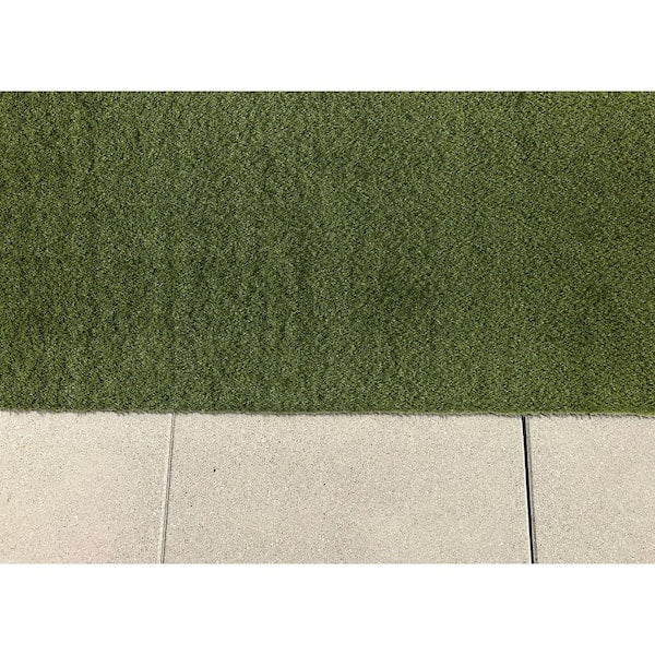 Soft Fescue 6 ft. x 8 ft. Green Artificial Grass Rug