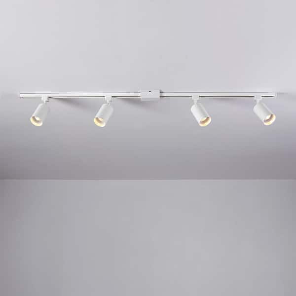 Tribeca 4.67 ft. 4-Light Matte White Linear Track Lighting Kit