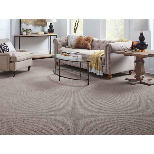 Bayburn  - Wind Chimes - Gray 24 oz. Polyester Pattern Installed Carpet