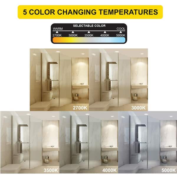 2 ft. x 2 ft. Integrated Backlit LED Panel Internal Driver Drop in Ceiling 4400 Lumen Dimmable 5000K 120-277V (4-Pack)