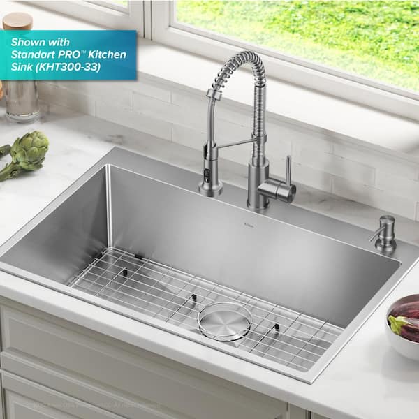 Kitchen Soap and Lotion Dispenser in Spot-Free Stainless Steel