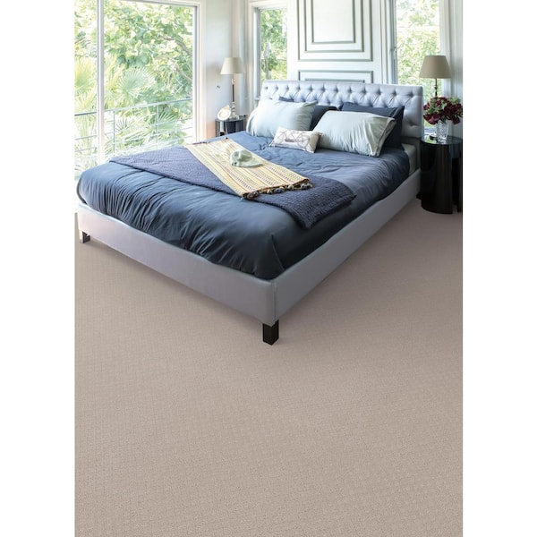 Camelia Lane - Sandy - Beige 28 oz. SD Polyester Loop Installed Carpet