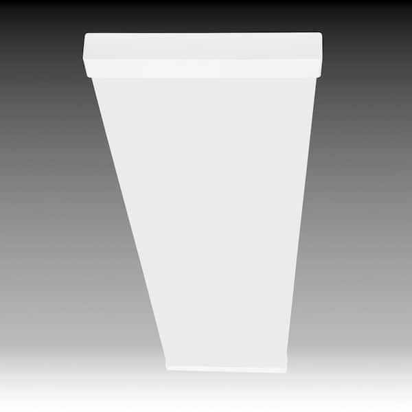 48 in. x 10 in. 4200 Lumens White Wood End Caps Integrated LED Panel Light 3000K 4000K 5000K Dimmable (12-Pack)