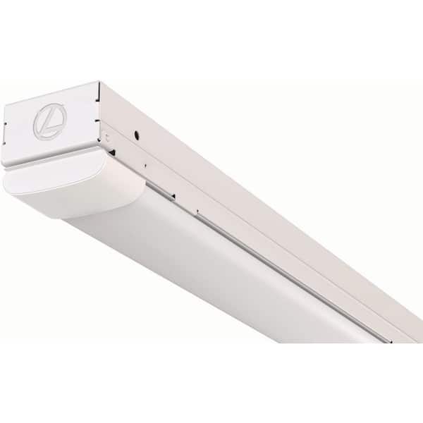 MNSS 8 ft. 220-Watt Equivalent Integrated LED White Strip Light Fixture 4000K High Output