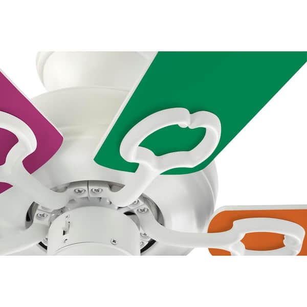 Minuet 36 in. White Ceiling Fan with Light Kit