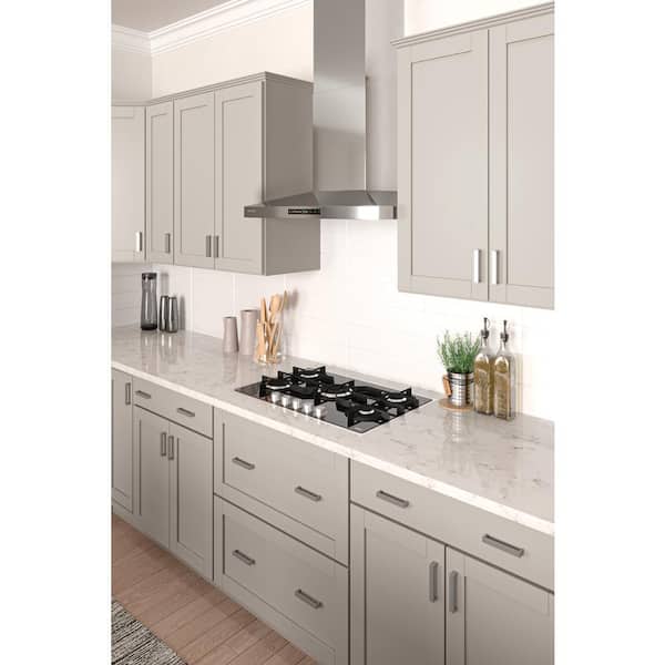 Westfield Dusk Gray Shaker Stock Assembled Wall Kitchen Cabinet (24 in. W x 12 in. D x 36 in. H)