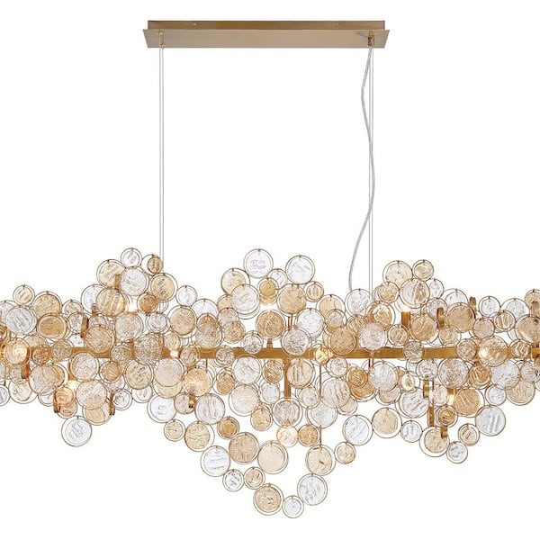 Trento 15-Light Gold Chandelier