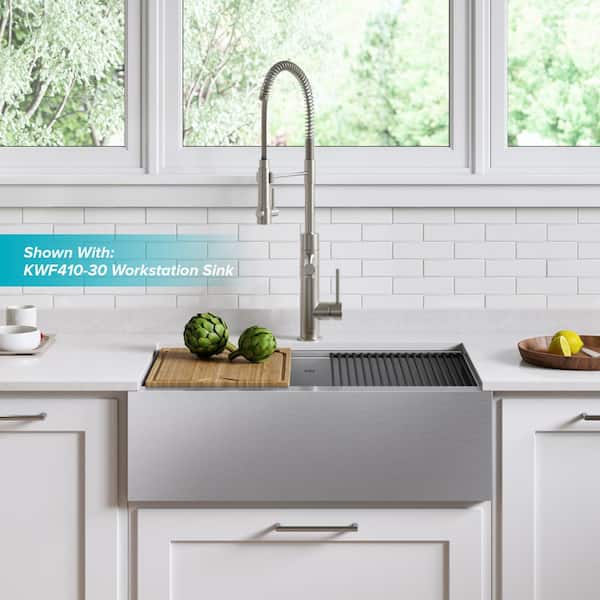 Artec Pro Single Handle Pull Down Sprayer Kitchen Faucet with Pot Filler in Spot Free Stainless Steel