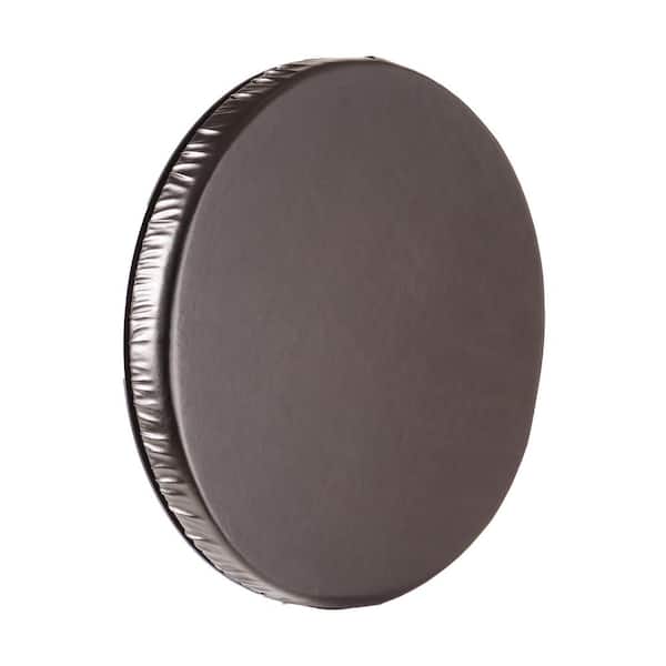 Deluxe Swivel Seat Cushion in Black Leatherette