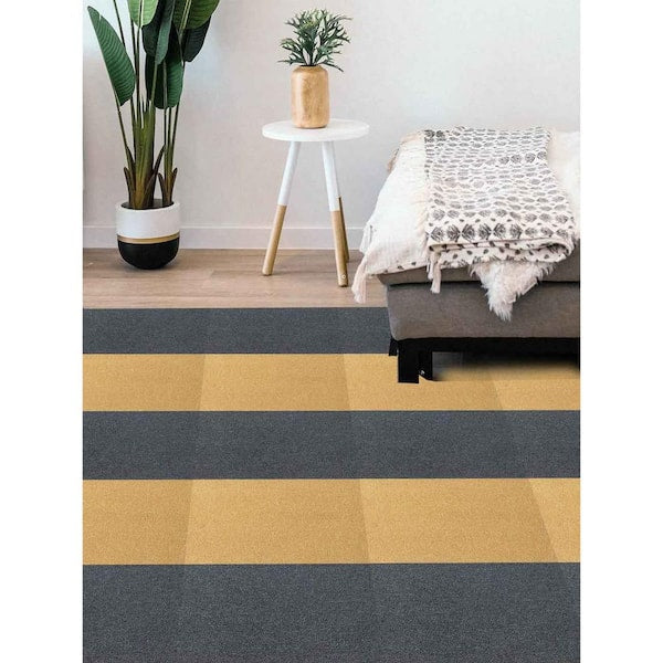 DIP Gold Residential/Commercial 19.7 in. x 19.7 Loose Lay Carpet Tile 4 (Tiles/Case) 10.7 sq. ft.