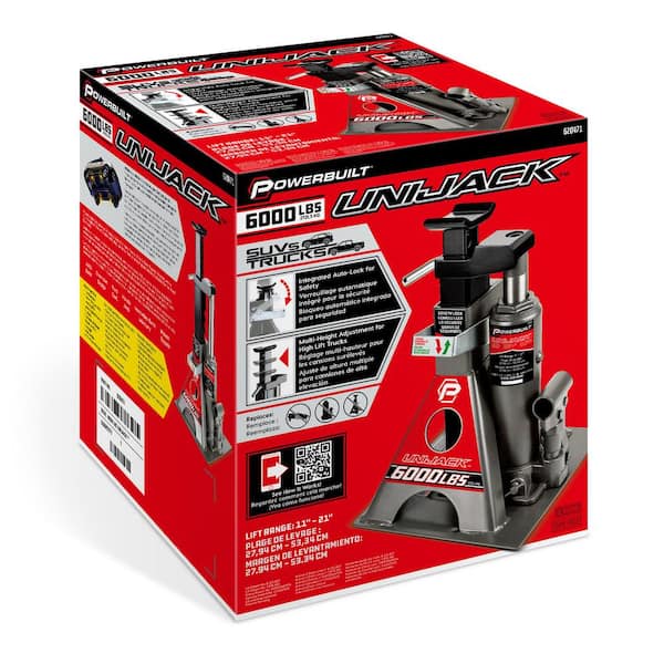 3-Ton Unijack Bottle Jack and Jackstand in One