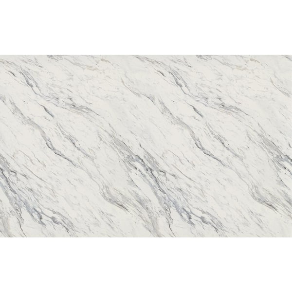 4 ft. x 10 ft. Laminate Sheet in RE-COVER Calcutta Marble with Premium Textured Gloss Finish