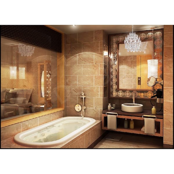 3-Light Chrome Mini Chandelier