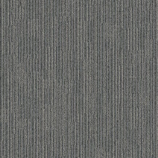 Merrick Brook Gray Commercial 24 in. x 24 Glue-Down Carpet Tile (24 Tiles/Case) 96 sq. ft.