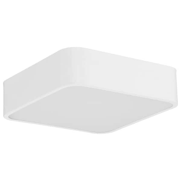 Granada 12 in. 1-Light White LED Flush Mount