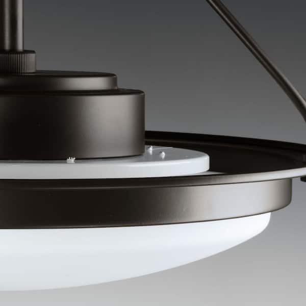 Apogee Collection 30-Watt Architectural Bronze Integrated LED Semi-Flush Mount